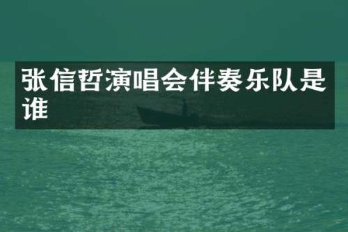 张信哲演唱会伴奏乐队是谁