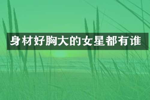 身材好大的女星都有谁
