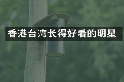 香港台湾长得好看的明星