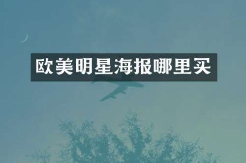 欧美明星海报哪里买