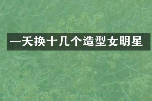 一天换十几个造型女明星