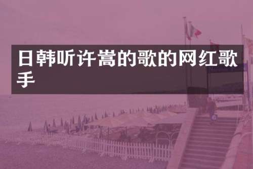 日韩听许嵩的歌的网红歌手