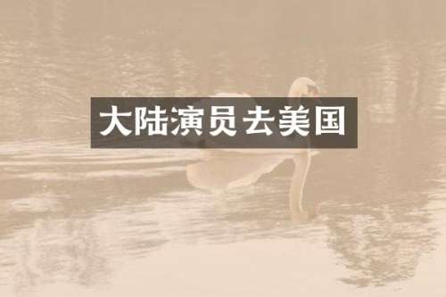大陆演员去美国