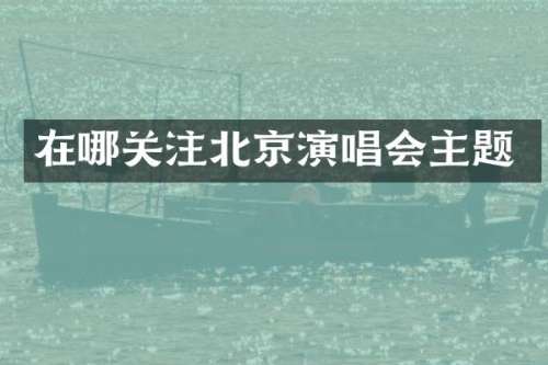 在哪关注北京演唱会主题