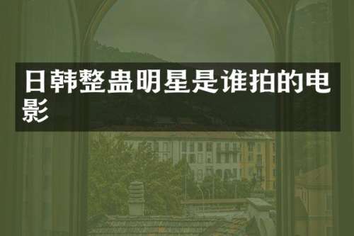 日韩整蛊明星是谁拍的电影