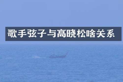 歌手弦子与高晓松啥关系