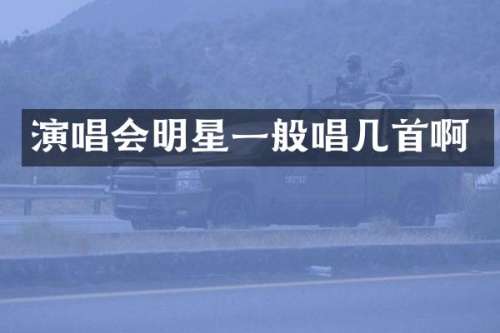 演唱会明星一般唱几首啊