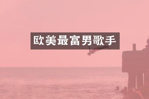 欧美最富男歌手