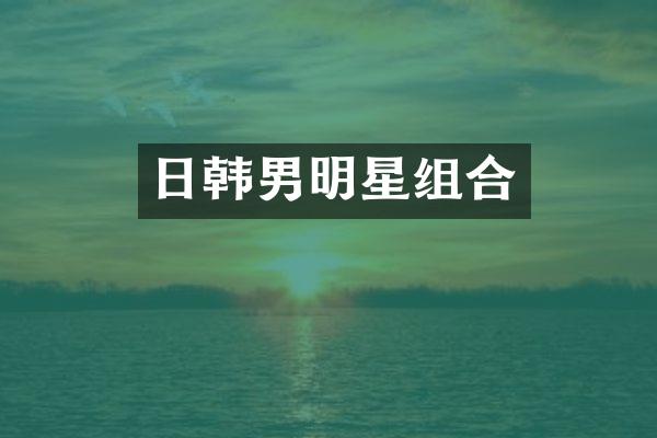 日韩男明星组合