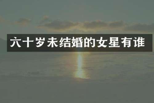 六十岁未结婚的女星有谁