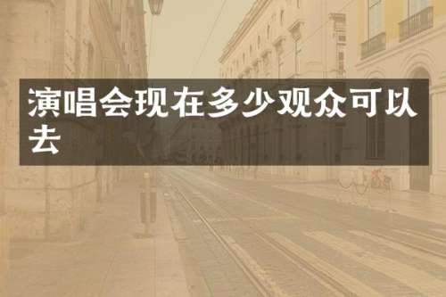 演唱会现在多少观众可以去