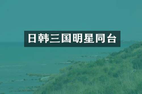 日韩三国明星同台