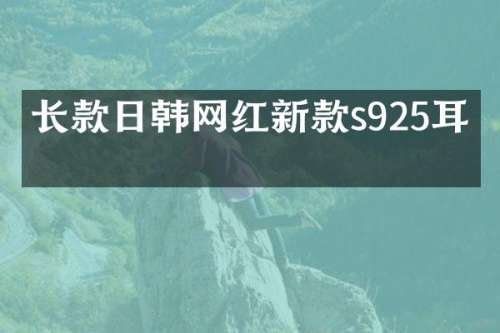 长款日韩网红新款s925耳环