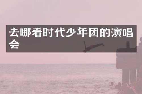 去哪看时代少年团的演唱会