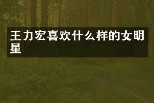 王力宏喜欢什么样的女明星