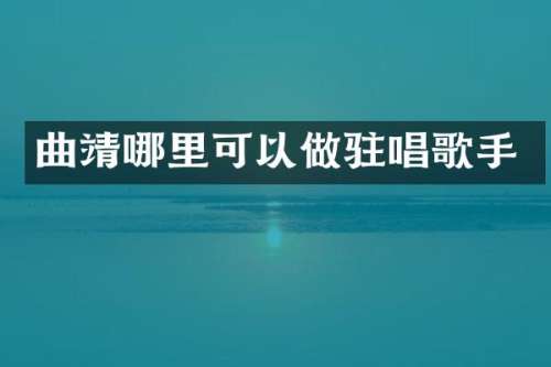 曲靖哪里可以做驻唱歌手