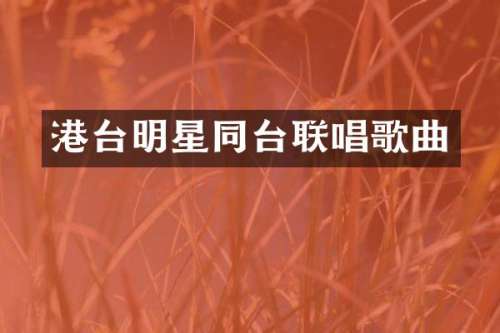 港台明星同台联唱歌曲