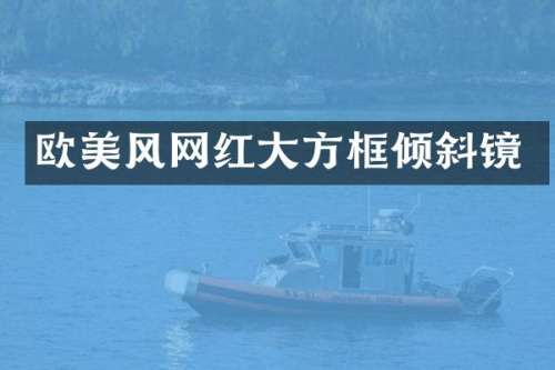 欧美风网红大方框倾斜镜