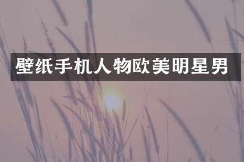 壁纸手机人物欧美明星男