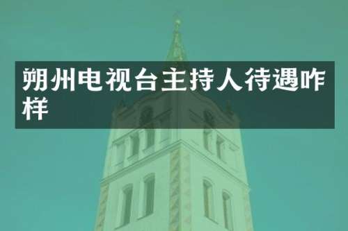 朔州电视台主持人待遇咋样