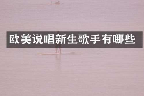 欧美说唱新生歌手有哪些