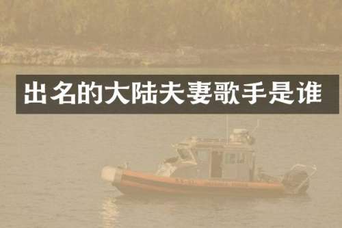 出名的大陆夫妻歌手是谁