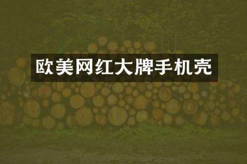 欧美网红大牌手机壳