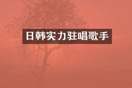 日韩实力驻唱歌手