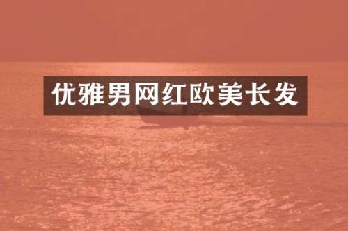 优雅男网红欧美长发