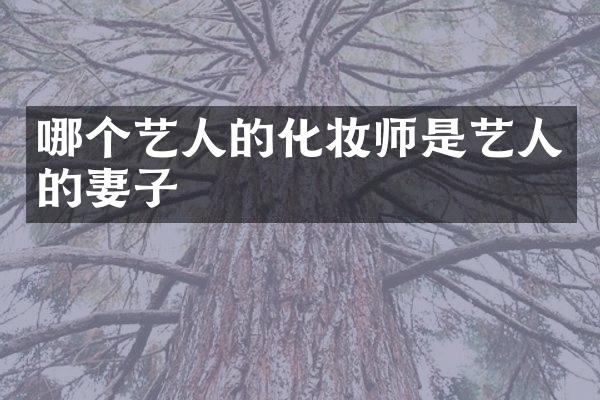 哪个艺人的化妆师是艺人的妻子