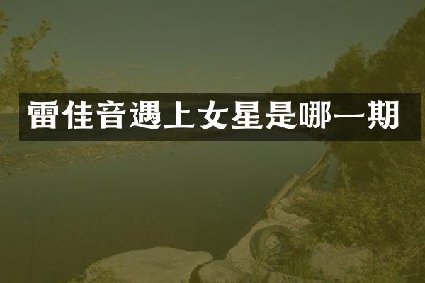 雷佳音遇上女星是哪一期