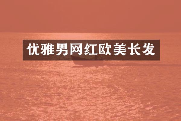 优雅男网红欧美长发