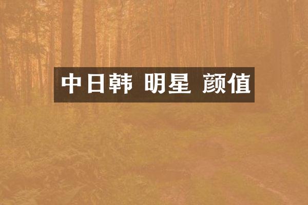 中日韩 明星 颜值