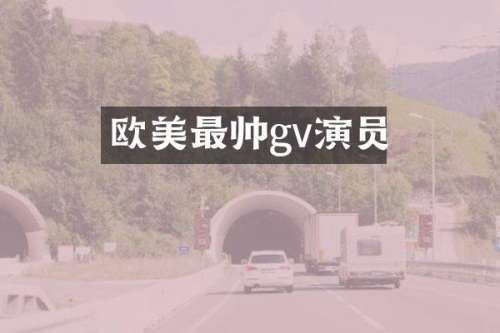 欧美最帅gv演员