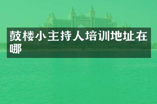 鼓楼小主持人培训地址在哪