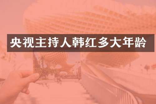 央视主持人韩红多大年龄