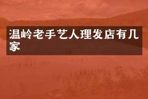 温岭老手艺人理发店有几家