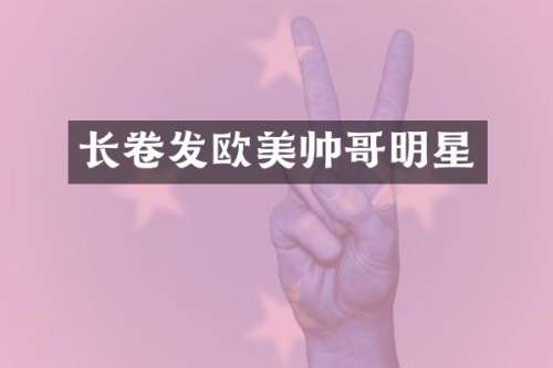 长卷发欧美帅哥明星