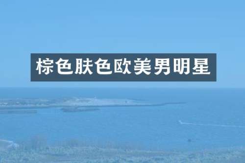 棕色肤色欧美男明星