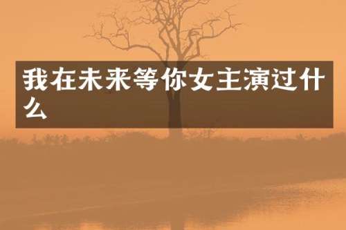 我在未来等你女主演过什么