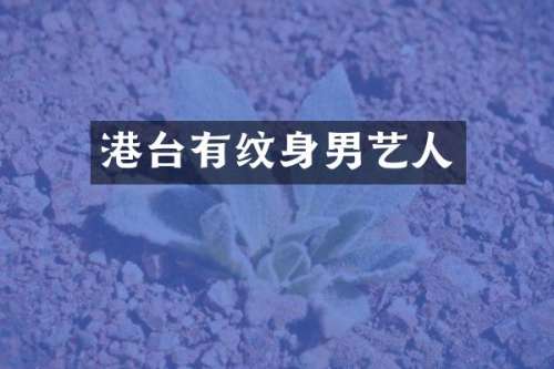 港台有纹身男艺人