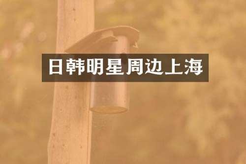 日韩明星周边上海