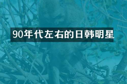 90年代左右的日韩明星
