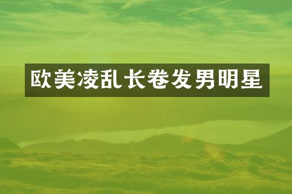 欧美凌乱长卷发男明星