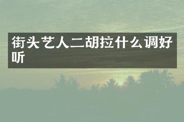 街头艺人二胡拉什么调好听