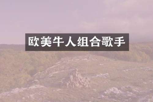 欧美牛人组合歌手
