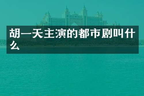 胡一天主演的都市剧叫什么