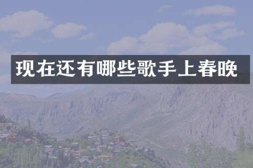 现在还有哪些歌手上