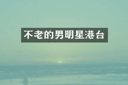 不老的男明星港台