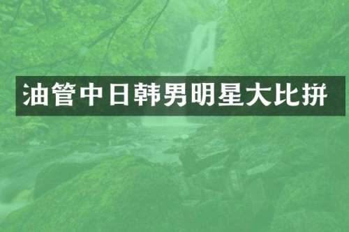 油管中日韩男明星大比拼